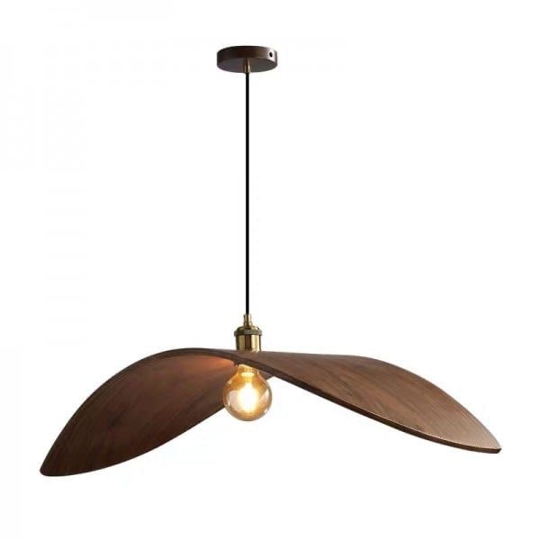 Pendant Lamp Dark Wood D31.5 inches H11.8 inches Small E26x1 120v/60Hz
