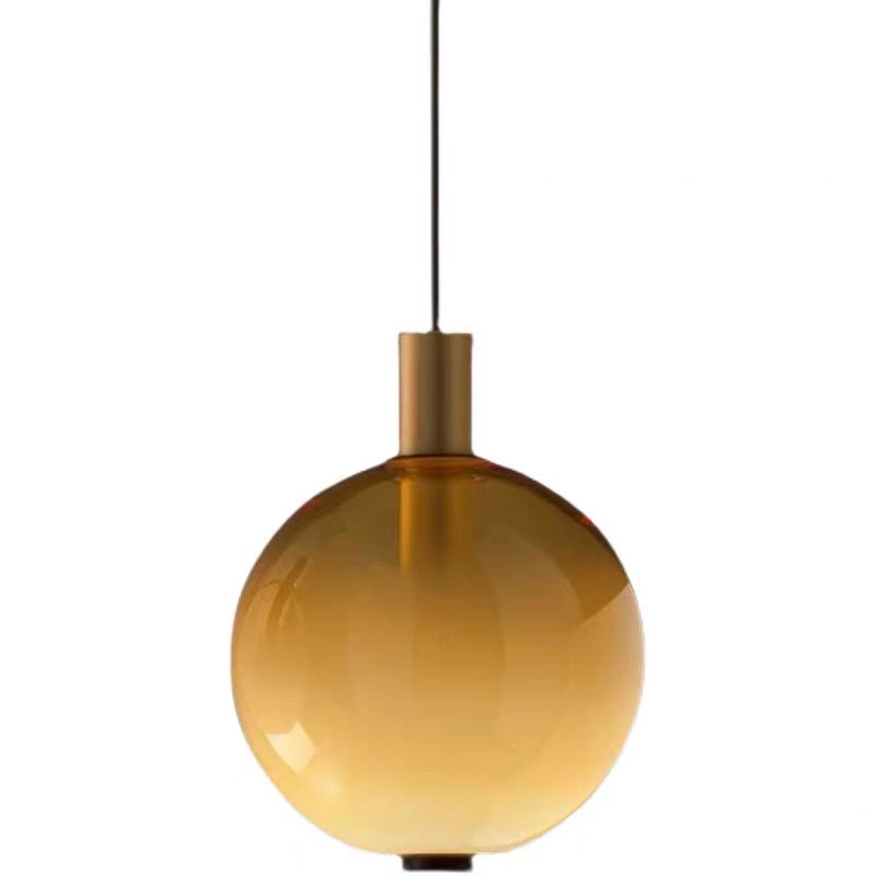 Pendant Lamp Crystal Amber D7.87in 1xG9 120v/60Hz
