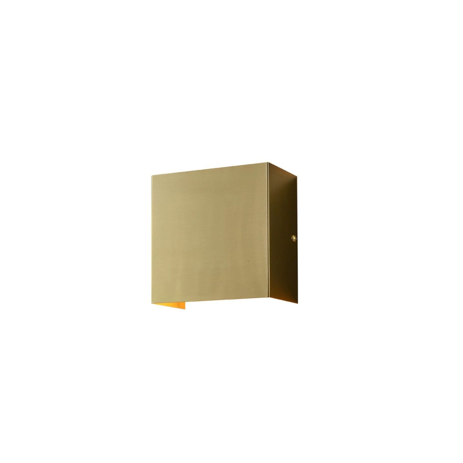 Golden Square LED Wall Light 6in LED 3000K 120v/60hz
