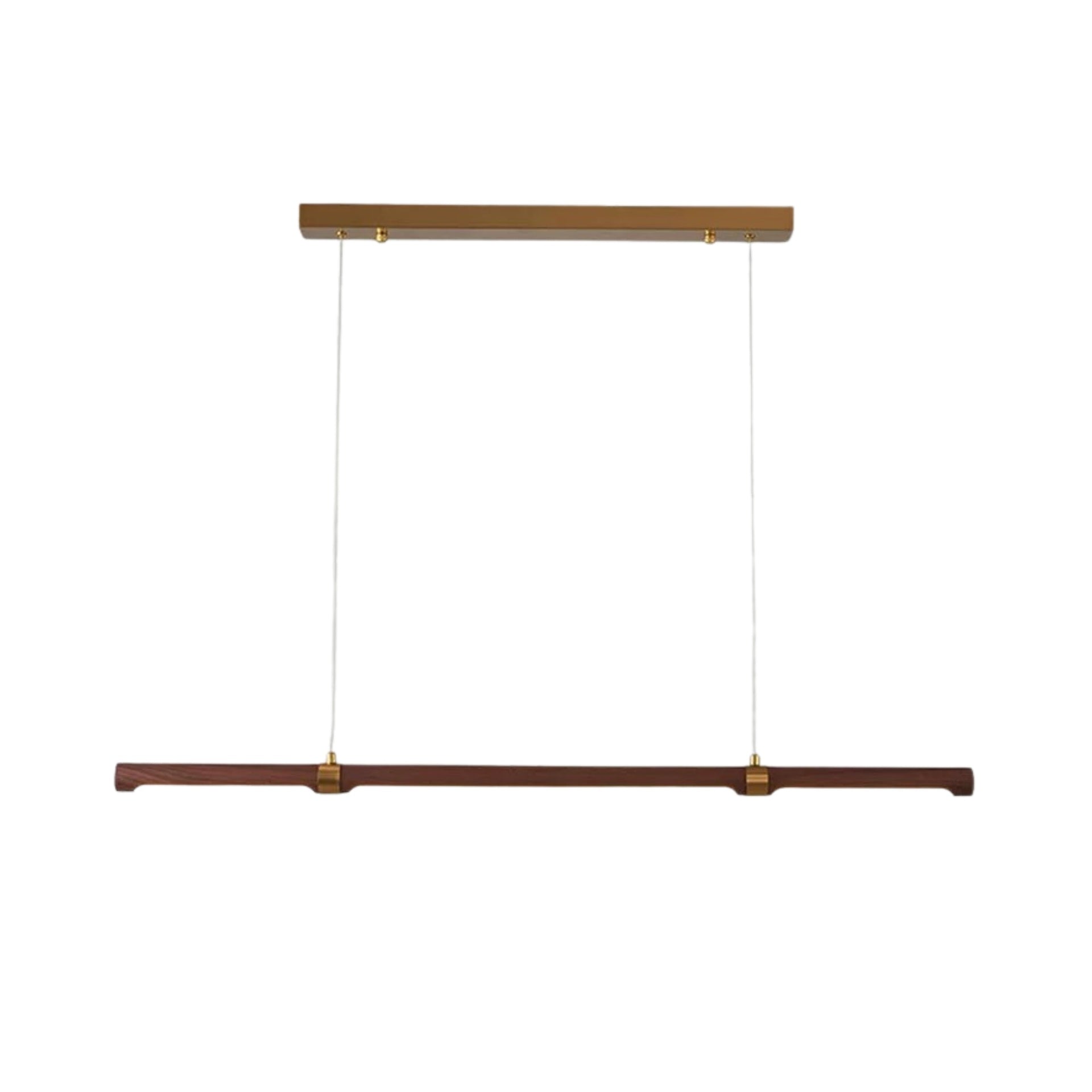 Pendant Lamp Rectangular 47in Wood Brown LED 3000K 120v/60Hz