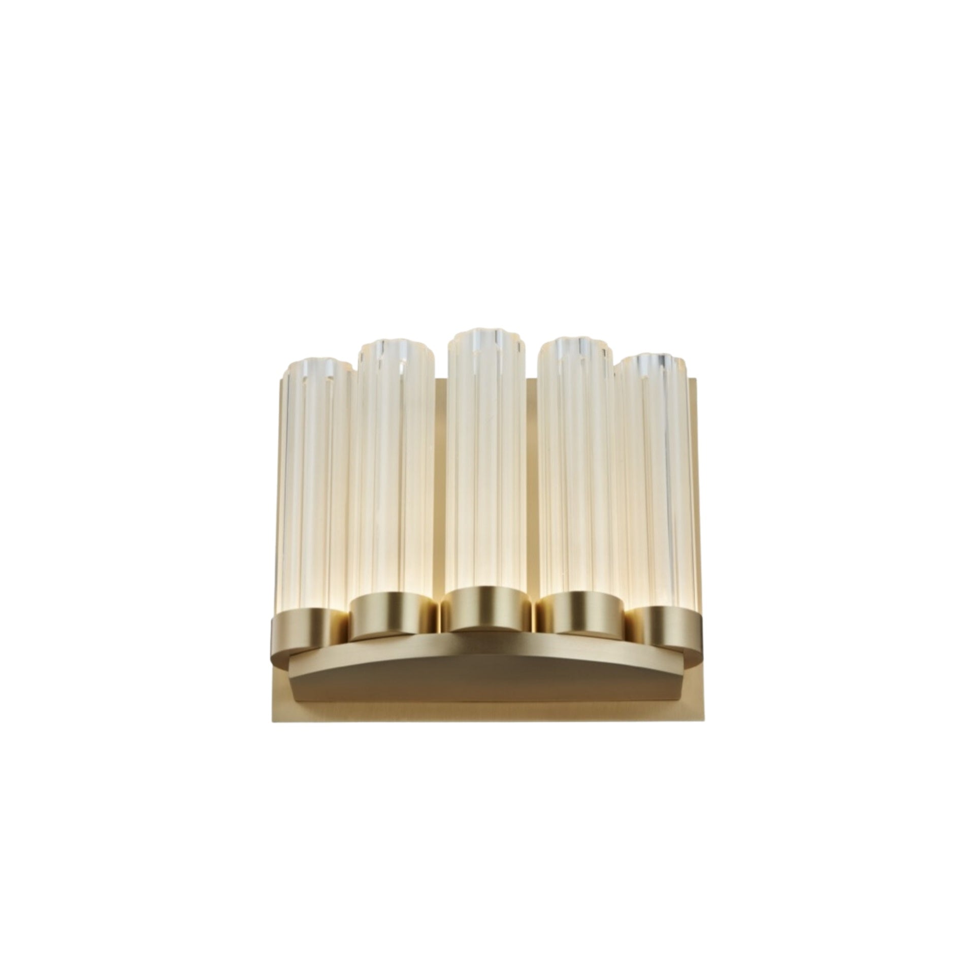 Gold Wall Light with Frosted Globes G9x5 120v/60Hz