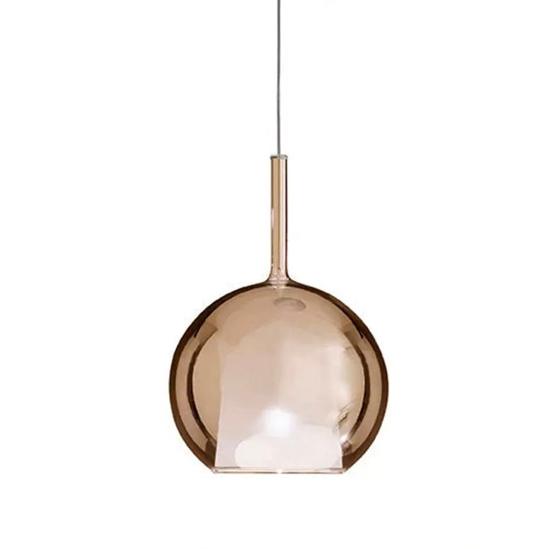 Pendant Lamp Crystal Amber D10in G4x1 120v/60Hz
