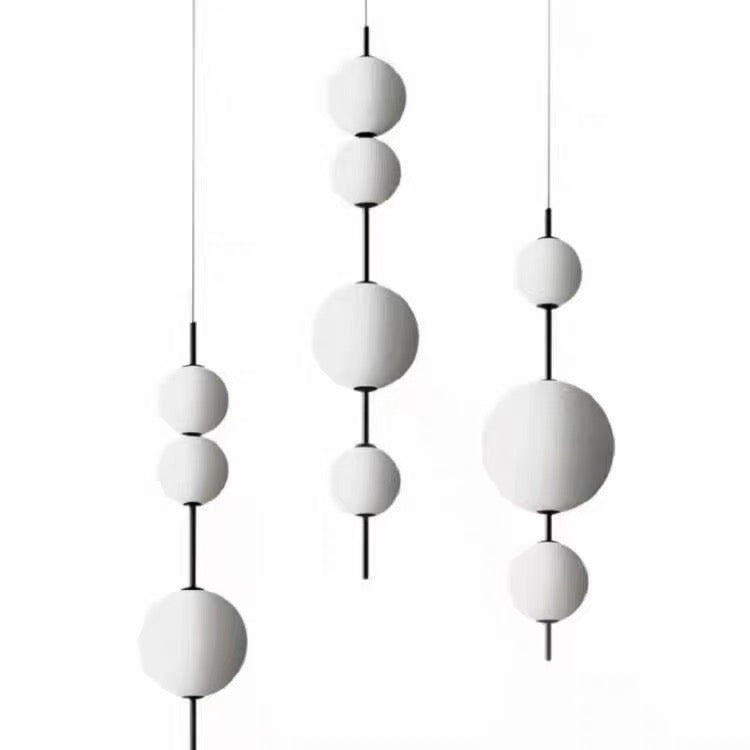 Pendant Lamp Vertical Frosted Globe LED 3000K 15W 120v/60Hz