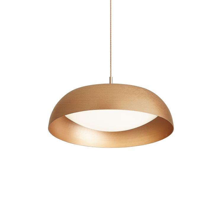 Brushed Coffee Pendant Lamp D23.6" H59.06" 50W Triac Dimmable 3000K 120v/60Hz