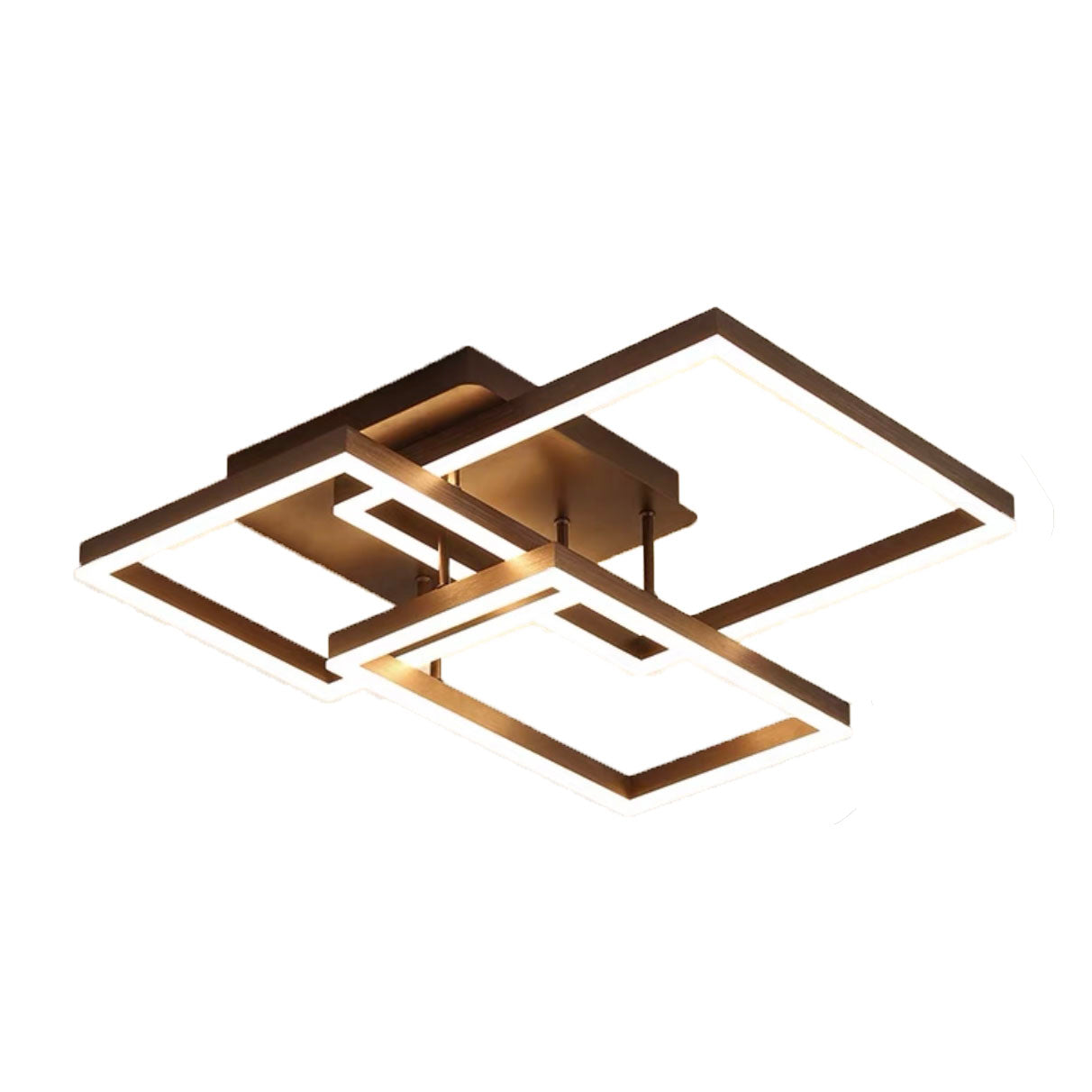Ceiling Lamp 3 Square Black LED 3000K 120v/60Hz