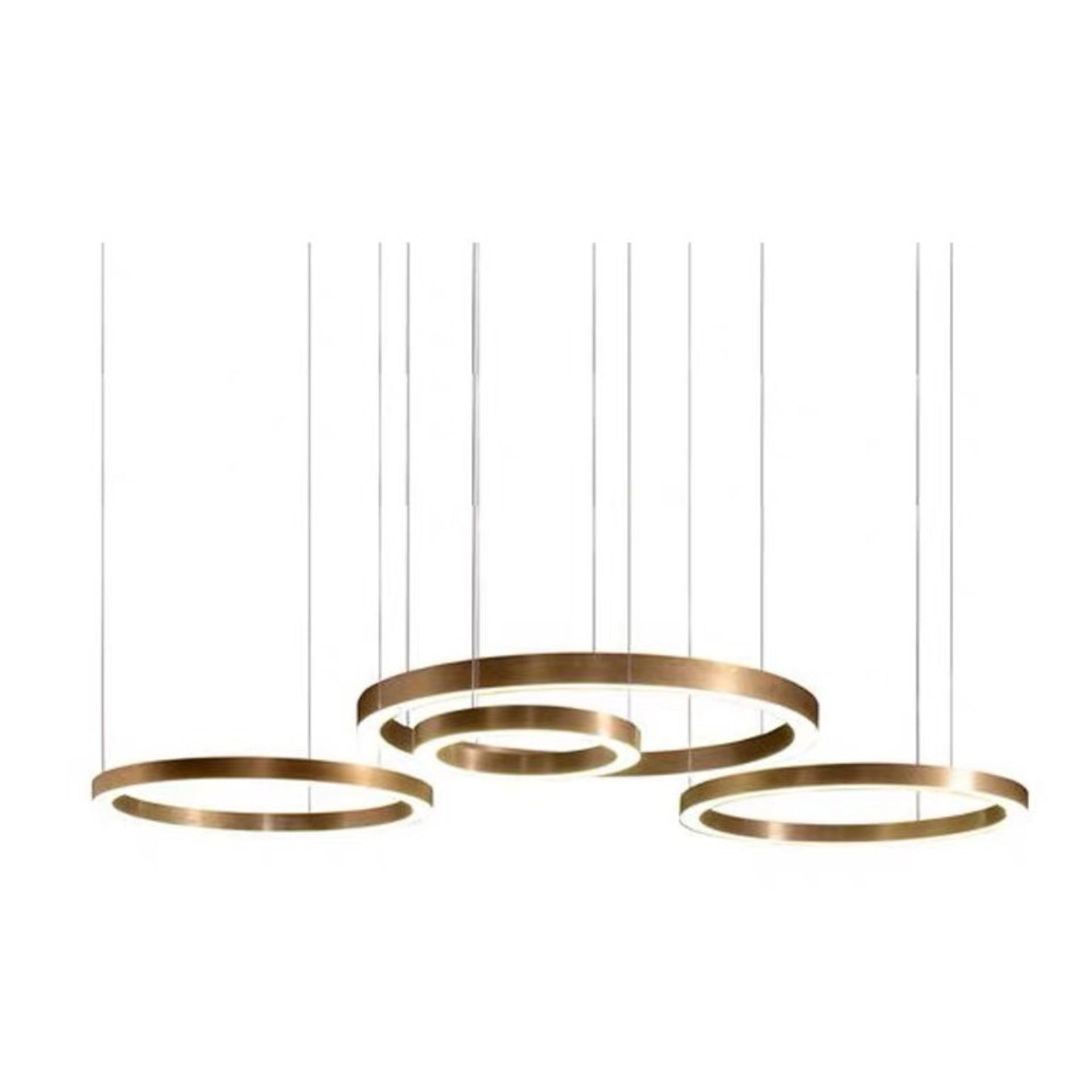 Pendant Lamp Ring D39in Light Down Gold LED 3000K 50W 120v/60Hz