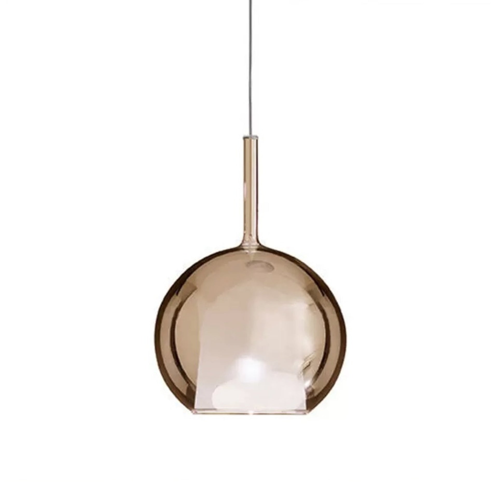 Pendant Lamp Crystal Amber D10in G4x1 120v/60Hz